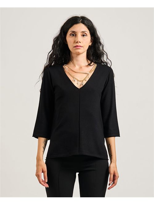 Maglia donna Silvian Heach con catena SILVIAN HEACH | GPA25128MABLACK